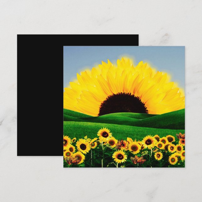 CARTES POUR FÊTES ANNUELLES COLLINE DU SOL (Devant / Derrière)