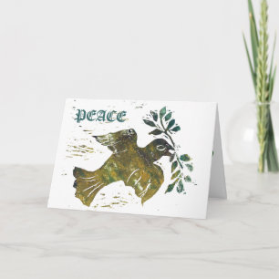 Cartes Pour Fêtes Annuelles Colombe de paix de Noël
