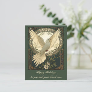 Cartes Pour Fêtes Annuelles Colombe de Paix Tranquille et Illustration de la N
