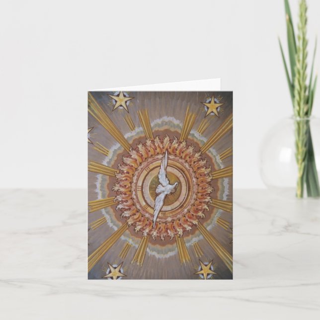 Cartes Pour Fêtes Annuelles Colombe du Saint-Esprit (Devant)