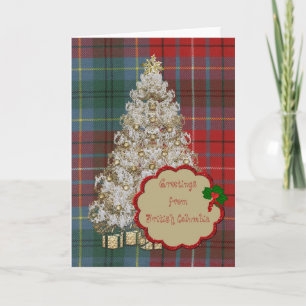 Cartes Pour Fêtes Annuelles Colombie-Britannique Tartan provincial original