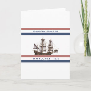 Cartes Pour Fêtes Annuelles colonie de Plymouth de la fleur printanière 10