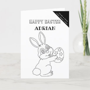 Cartes Pour Fêtes Annuelles Coloration et dessin personnalisés Activité de Pâq