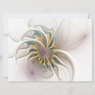 Cartes Pour Fêtes Annuelles Colorful fractal ornament. Flower art