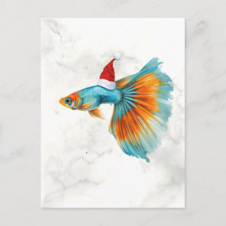 Cartes Pour Fêtes Annuelles Colorful Guppy Fish Christmas