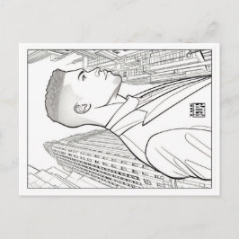 Cartes Pour Fêtes Annuelles Colouring Post Card | Boss of Gotham