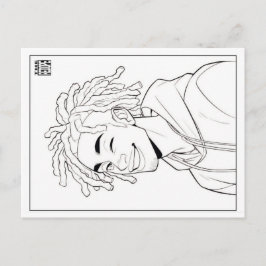 Cartes Pour Fêtes Annuelles Colouring Post Card | Locs