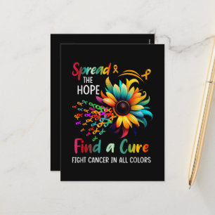 Cartes Pour Fêtes Annuelles Combattre le cancer dans Tourner l'espoir Trouver