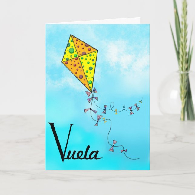 Cartes Pour Fêtes Annuelles Cometa voladora (Devant)