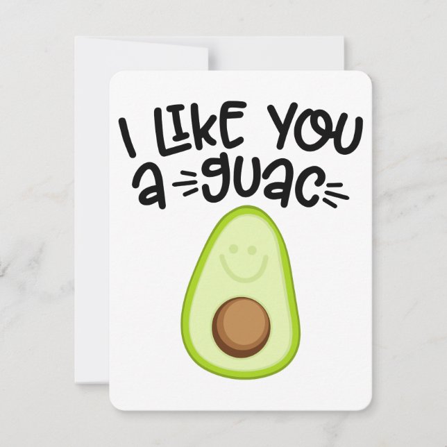 CARTES POUR FÊTES ANNUELLES COMME VOUS UN GUAC (Devant)