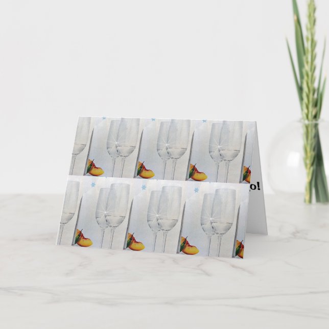 CARTES POUR FÊTES ANNUELLES COMMENCER À RESSEMBLER BEAUCOUP À DES COCKTAILS-NO (Devant)