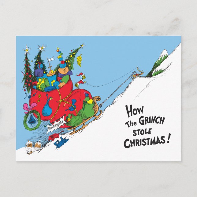 Cartes Pour Fêtes Annuelles Comment le Grinch a volé Noël ! (Devant)