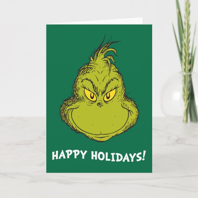 Cartes Pour Fêtes Annuelles Comment le Grinch a volé Noël Classique Grinch (Devant)