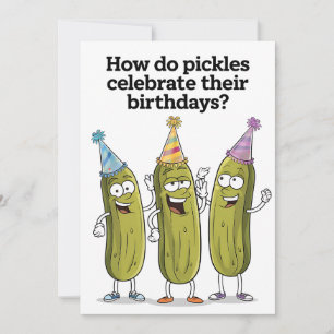 Cartes Pour Fêtes Annuelles Comment Pickles Célébrent-Ils Leur Anniversaire Dr