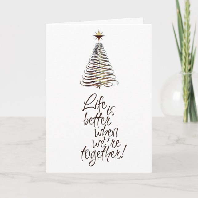 CARTES POUR FÊTES ANNUELLES COMMENT POURRAIT-IL ÊTRE NOËL SANS "VOUS" ? (Devant)