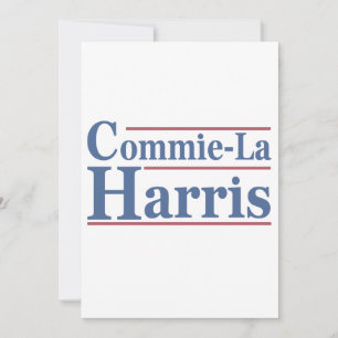 Cartes Pour Fêtes Annuelles Commie-La Harris 2024 Funny Anti Kamala Harris