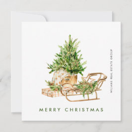 Cartes Pour Fêtes Annuelles Composition de Noël bohème élégante Entreprise
