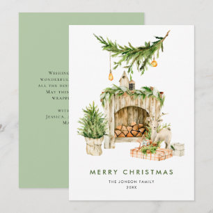 Cartes Pour Fêtes Annuelles Composition élégante de l'arbre de Noël de Bohême