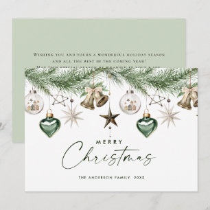 Cartes Pour Fêtes Annuelles Composition minimaliste neutre de Noël de Boho