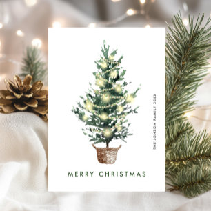 Cartes Pour Fêtes Annuelles Composition minimaliste neutre de Noël de Boho