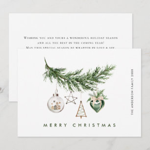 Cartes Pour Fêtes Annuelles Composition minimaliste neutre de Noël de Boho