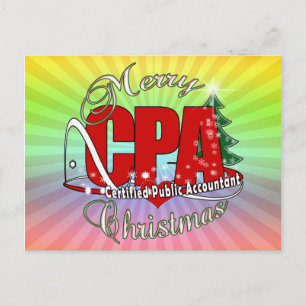 Cartes Pour Fêtes Annuelles Comptable public certifié CPA CHRISTMAS