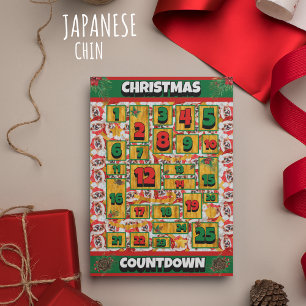 Cartes Pour Fêtes Annuelles Compte à rebours japonais Chin Calendrier de l'Ave