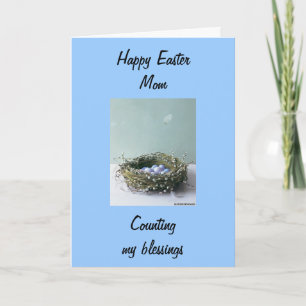 CARTES POUR FÊTES ANNUELLES COMPTE DE MES BÉNÉFICES MOM-EASTER