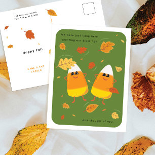 Cartes Pour Fêtes Annuelles Compter ses bénédictions Bonbons verts en forme