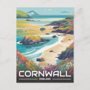 Cartes Pour Fêtes Annuelles Comté de Cornouailles Angleterre côte de Cornouail