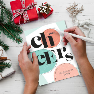 Cartes Pour Fêtes Annuelles Conception abstraite de la nouvelle année