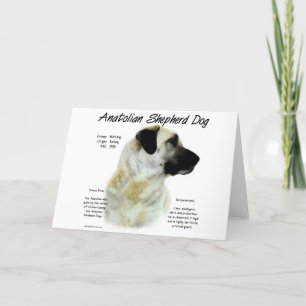 Cartes Pour Fêtes Annuelles Conception anatolienne d'histoire de chien de