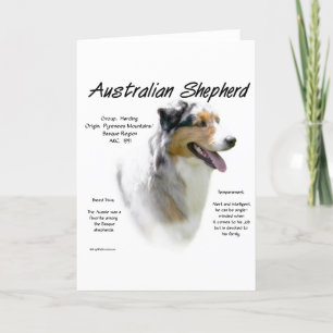 Cartes Pour Fêtes Annuelles Conception australienne d'histoire de berger
