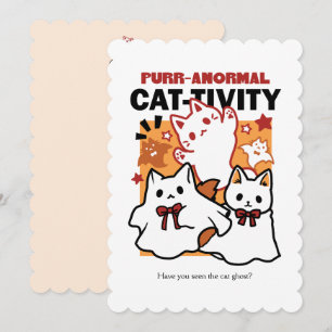 Cartes Pour Fêtes Annuelles Conception de chat Halloween mignonne d'activité p