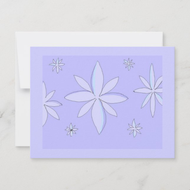 Cartes Pour Fêtes Annuelles Conception de flocon de neige (Devant)