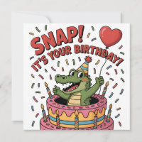 Conception de gâteau d'anniversaire de l'alligator