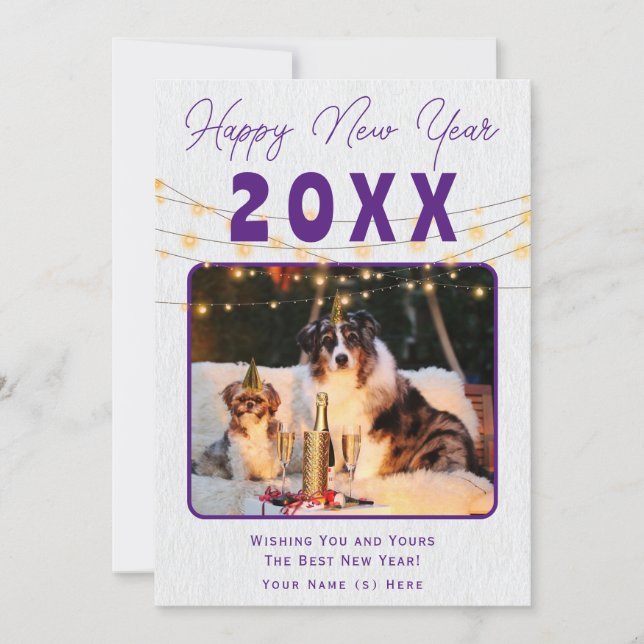 Cartes Pour Fêtes Annuelles Conception de la fête du Nouvel An (Devant)