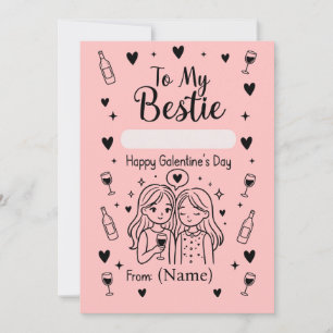 Cartes Pour Fêtes Annuelles Conception de la Saint-Galentin pour ma meilleure