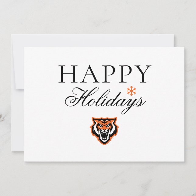 Cartes Pour Fêtes Annuelles Conception de l'esprit des Bengals de l'Université (Devant)