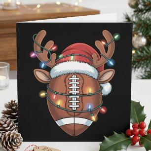 Cartes Pour Fêtes Annuelles Conception de Noël Chapeau de Père Noël Renne de F