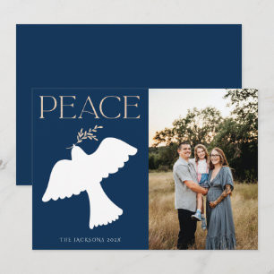 Cartes Pour Fêtes Annuelles Conception de Noël de Peace Dove