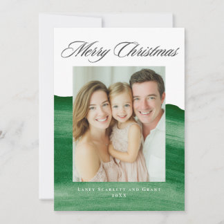 Cartes Pour Fêtes Annuelles Conception de Noël joyeux moderne vert