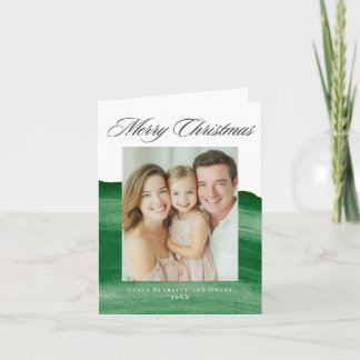 Cartes Pour Fêtes Annuelles Conception de Noël joyeux moderne vert