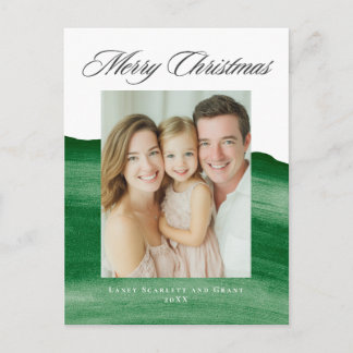 Cartes Pour Fêtes Annuelles Conception de Noël joyeux moderne vert