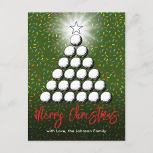 Cartes Pour Fêtes Annuelles Conception de Noël pour la famille de golf