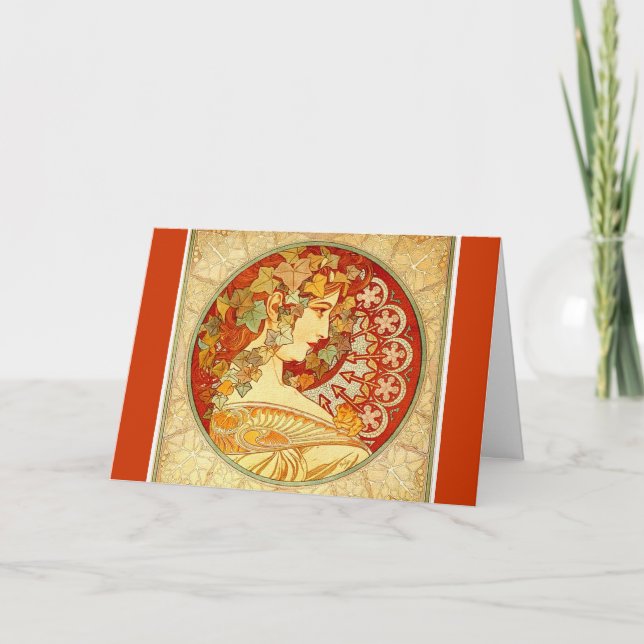 Cartes Pour Fêtes Annuelles Conception de Nouveau d'art (Devant)