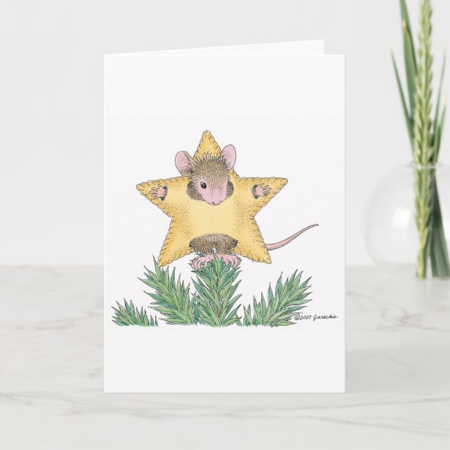 Cartes Pour Fêtes Annuelles Conception de souris maison® (Devant)