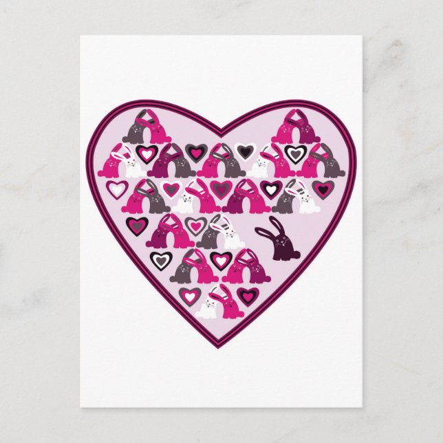 Cartes Pour Fêtes Annuelles Conception de Valentine, coeur avec des motifs de (Devant)