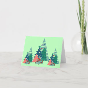 Cartes Pour Fêtes Annuelles Conception des Evergreens