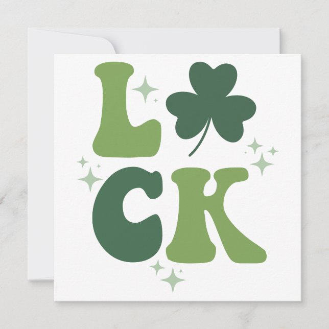 Cartes Pour Fêtes Annuelles Conception Rétro Chance PNG SVG Fichier à Découper (Devant)